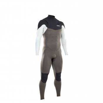 ION Element Semidry Wetsuit 5/4mm Front-Zip Hombre oliva oscuro/blanco/negro