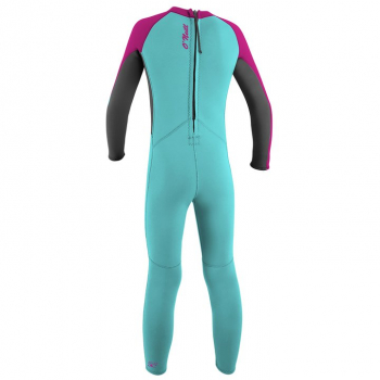 O'Neill Reactor-2 Neoprenanzug 2mm Backzip Toddler Girls Aqua