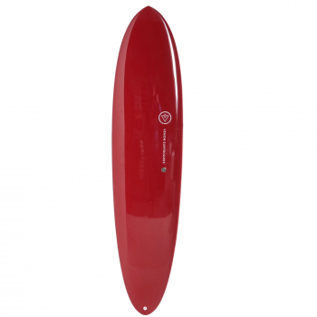 Surfboard VENON Uovo 7.6 Pinline Rosso