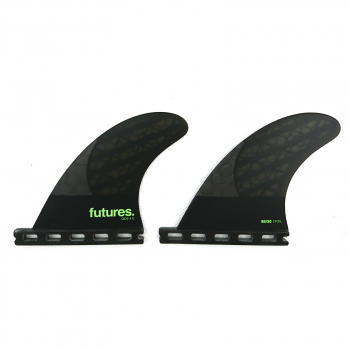 FUTURES Quad 2 Fin Set 4.00 80-20 Blackstix