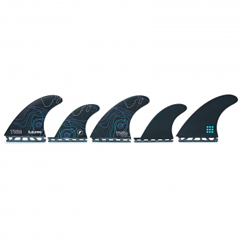 FUTURES Quad Thruster 5 Fin Set Twiggy en fibre de verre