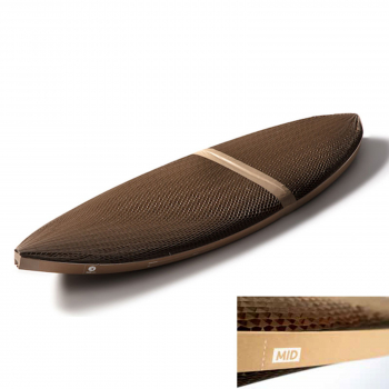 Flexi-Hex MID transport packaging for surfboards