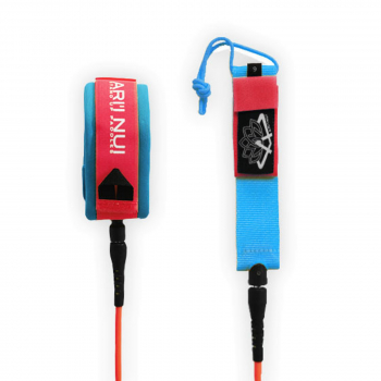 ARIINUI SUP Spiral Knee Leash 9.0 Red Blue