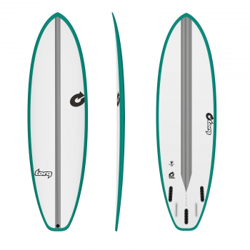 Tabla de surf TORQ Epoxy TEC BigBoy23 6.10 Rail Verde