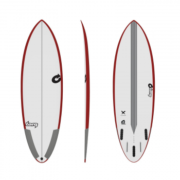 Planche de surf TORQ Epoxy TEC Multiplier 6.0 Rail Rouge