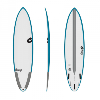 Surfboard TORQ Epoxy TEC M2-S 6.8 Rail Green Blue