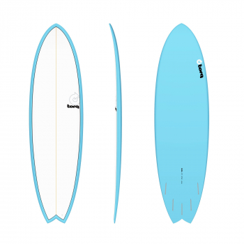 Surfboard TORQ Epoxy TET 6.6 MOD Fish Azul Pinl