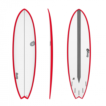 Surfboard TORQ Epoxy TET CS 7.2 Fish Carbon Red