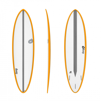 Tabla de surf TORQ Epoxy TET CS 6.8 Fun Carbon Naranja