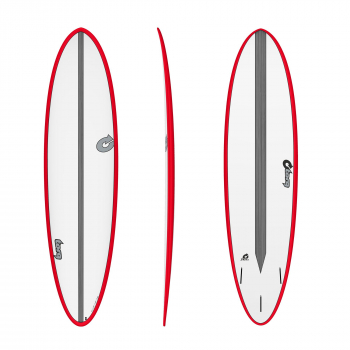 Planche de surf TORQ Epoxy TET CS 7.2 Fun Carbon Red