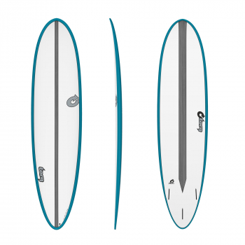 Surfboard TORQ Epoxy TET CS 7.6 Fun Carbon Teal