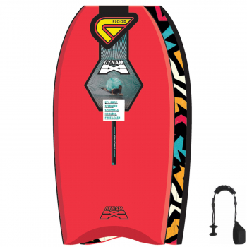 FLOOD Bodyboard Dynamx Stringer 40 Rot Tribal