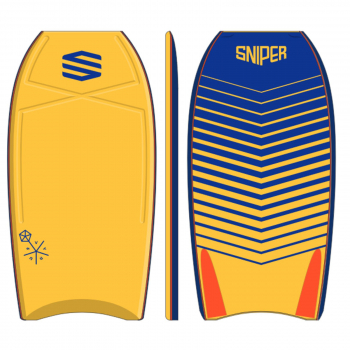 SNIPER Bodyboard Vyrus PE 44 Chevron Yellow