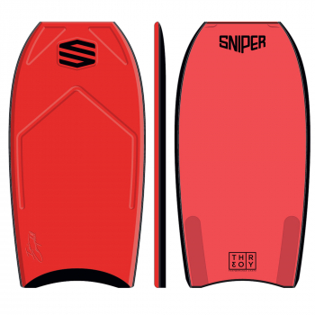 SNIPER Bodyboard Ian Campbell Pro Theory PP 41 Rouge