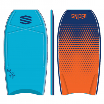 SNIPER Bodyboard Vyrus PE 38 Dots Blue Orange