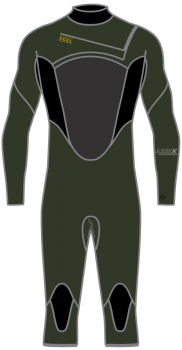 Xcel Axis X2 Overknee Combinaison 3/2mm Front-Zip Hommes