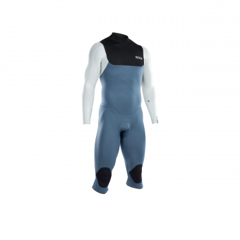 ION Seek Core Traje de neopreno de manga larga 4/3mm Cremallera dorsal Hombre azul acero/blanco/negro