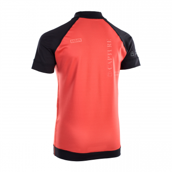 ION Capture Rashguard manches courtes garçon rouge/noir