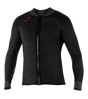 Bare Exowear Neoprenjacke Front-Zip Männer Schwarz