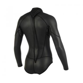 Mystic Diva Langarrm SS Neoprenanzug 3/2 Backzip BS Frauen Schwarz 2019 Rueckansicht