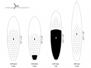 RSPro HexaTraction Board Grip Surf Klar 20 Stück