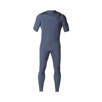 Xcel Comp X X2 Traje de buceo de manga corta 2mm con cremallera frontal Tinta azul para hombres