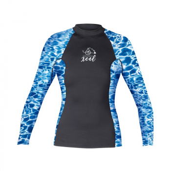 Xcel Water Inspired Langarm Lycra Damen Black/Water Vorderansicht