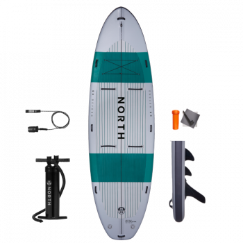 North SUP Big Bertha Tabla hinchable de Standup Paddle Gris cielo 17'0" x 59" x 5.5" Talla única