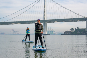 Red Paddle Co COMPACT SUP SET 9'6" x 32" x 4,7" Blu-Bianco