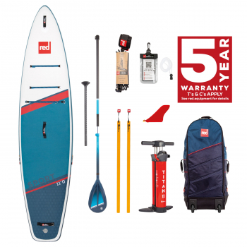 Red Paddle Co SPORT SUP 11'0" x 30" x 4,7" MSL SET Blu-Bianco