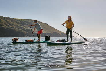 Red Paddle Co VOYAGER+ SUP 13'2" x 30" x 6" MSL Vert-Blanc