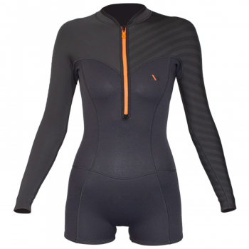 RRD Seventysix Short Leg Wetsuit 2/2 Frontzip Mujer Negro