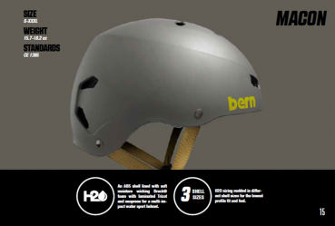 Bern Macon H2O Casco per sport acquatici Uomo Nero opaco