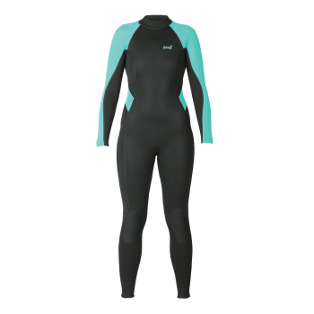 Traje de buceo Xcel Axis OS de 3/2 mm con cremallera trasera y cierre plano para mujer Pistacho