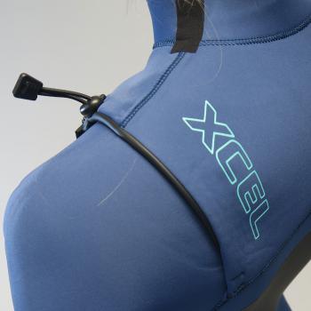 Xcel Infiniti X2 Traje de buceo de 4/3mm con cremallera frontal Mujer Azul Cascada