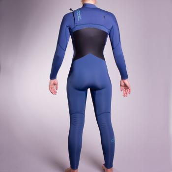 Xcel Infiniti X2 Traje de buceo de 4/3mm con cremallera frontal Mujer Azul Cascada