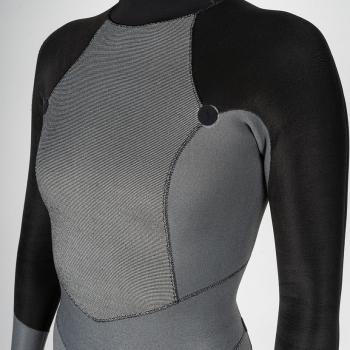 Xcel Axis OS Wetsuit 5/4mm Back-Zip Mujer Negro Flor