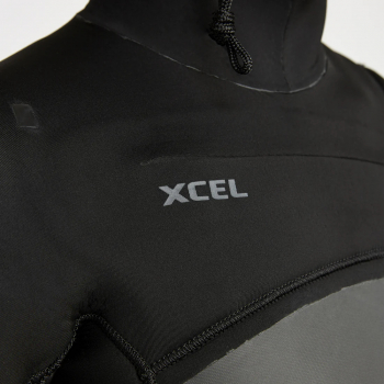 Xcel Axis X2 Muta con cappuccio 5/4mm Zip frontale Donna Nero