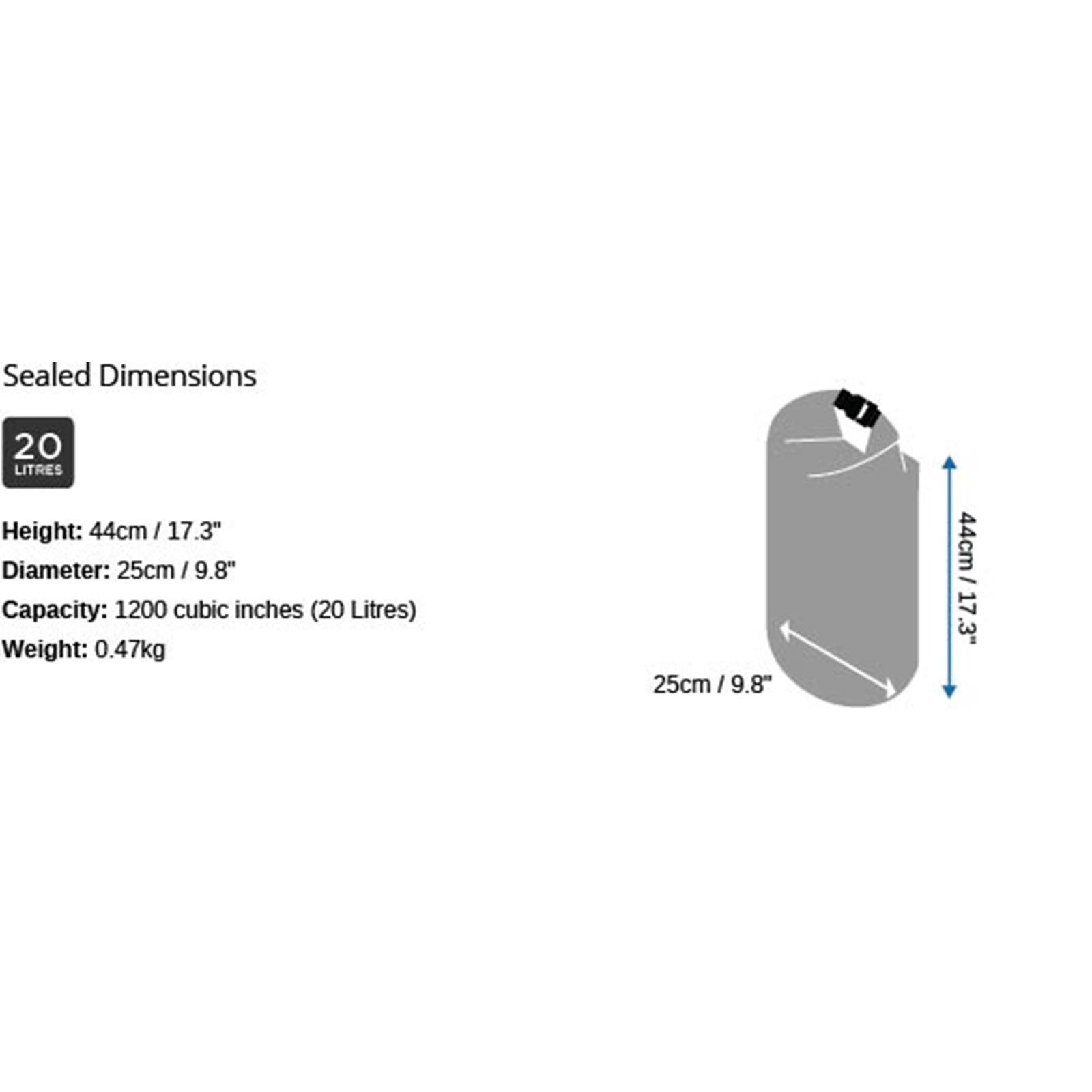 OverBoard Sac de rangement imperméable 20 litres Blanc • Sécurité