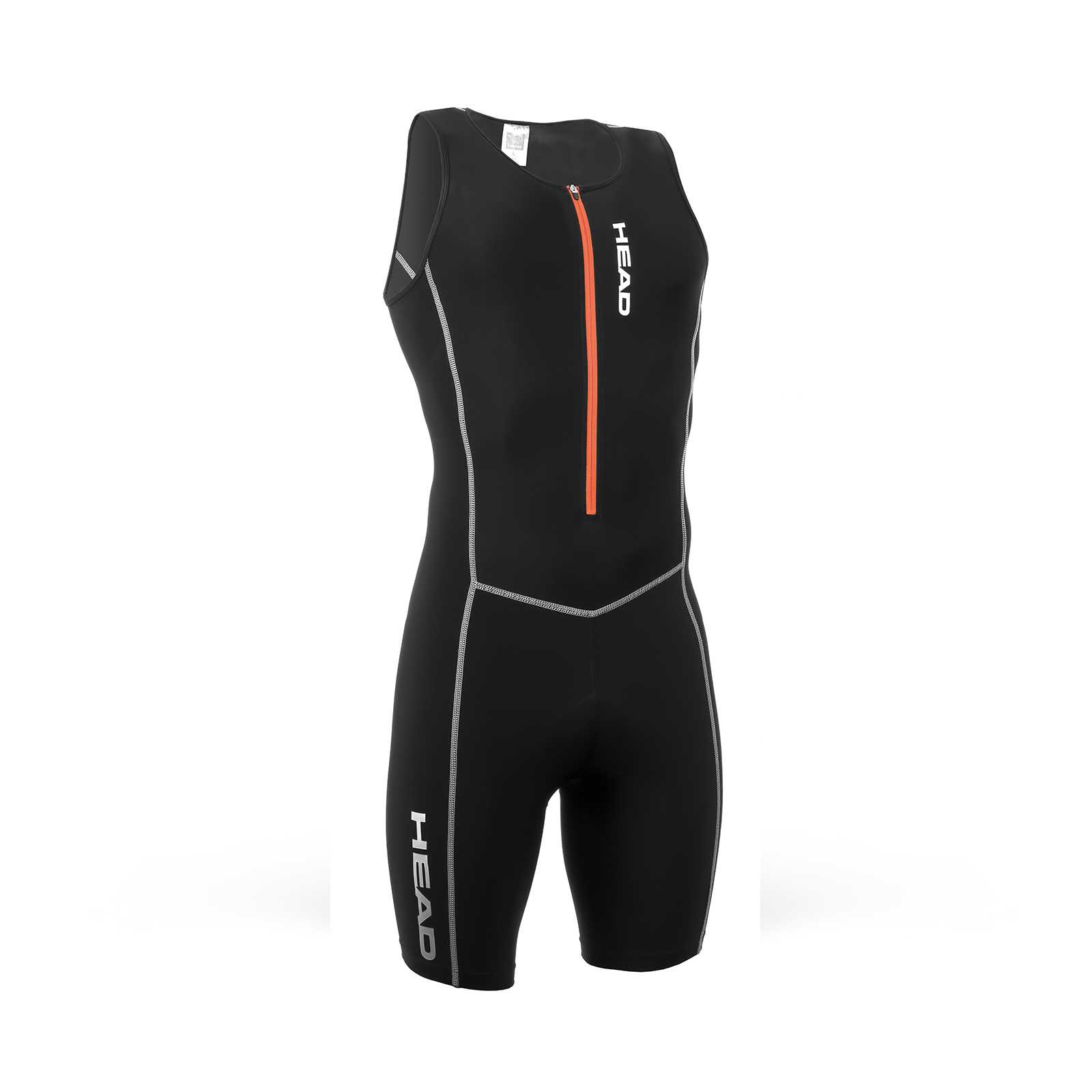nauwkeurig Zo snel als een flits Gedetailleerd Head Tri Suit Long Jonh Short Leg Front Zip Men Black • Safety in water  sports