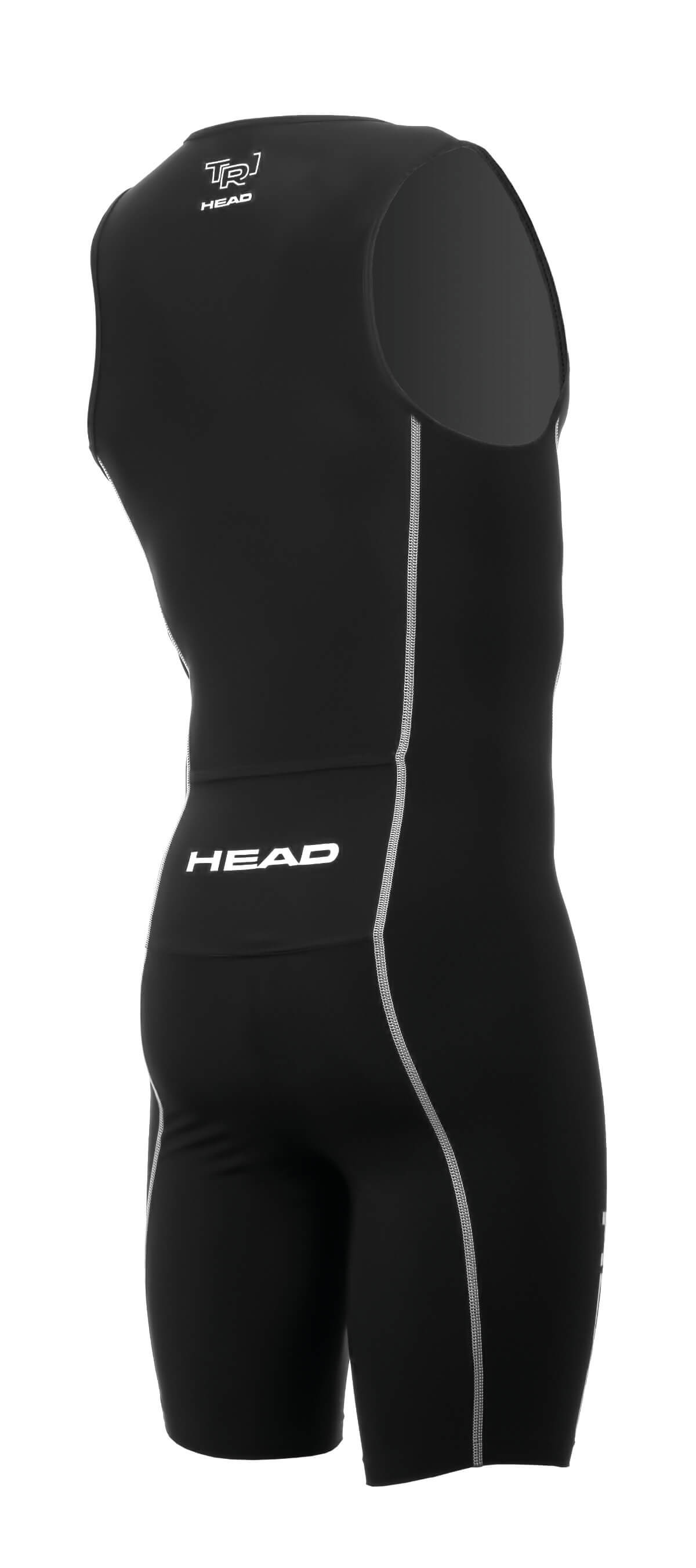 nauwkeurig Zo snel als een flits Gedetailleerd Head Tri Suit Long Jonh Short Leg Front Zip Men Black • Safety in water  sports