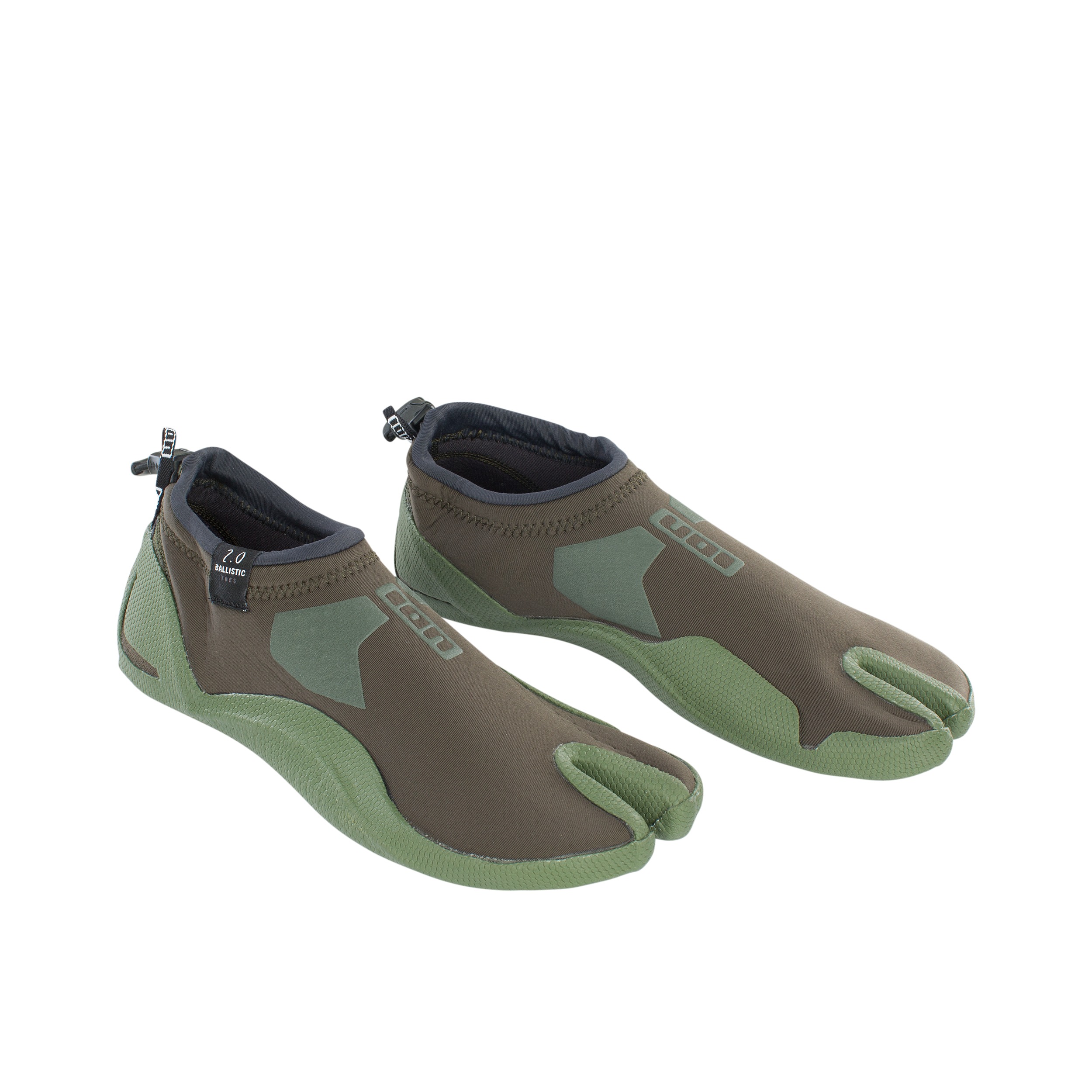Quagga marxismo combinación ION Zapatos de neopreno balístico con puntera dividida de 2,0 mm ES oliva  oscuro • Seguridad en los deportes acuáticos
