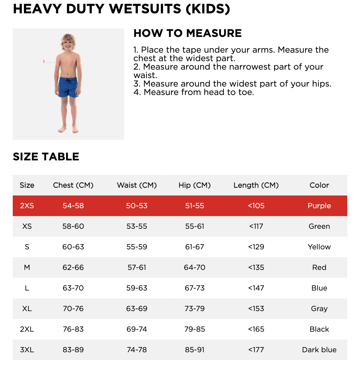 Size Guide – Zaabel