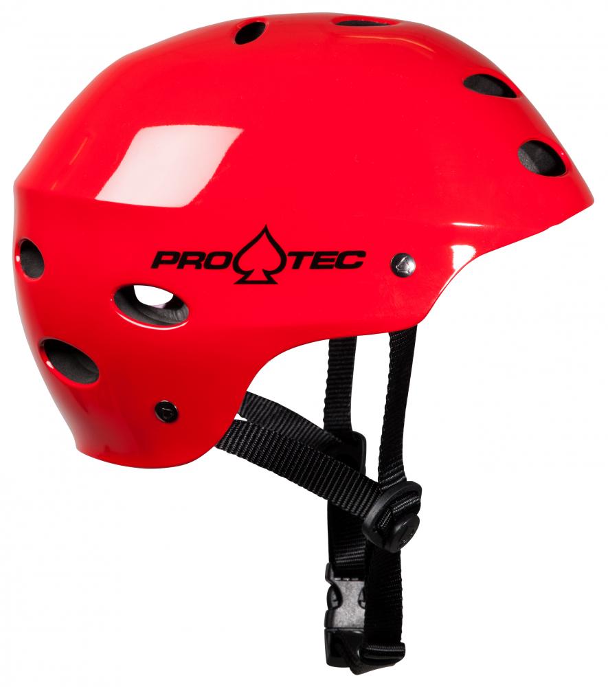 Protec Ace Wake Wassersport Helm W Ohren Glänzend Rot XS S M L XL XXL 