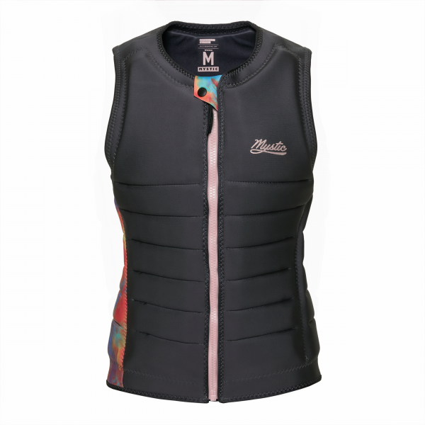 Mystic Juice Impact Vest Wake con zip frontale Donna Grigio Scuro