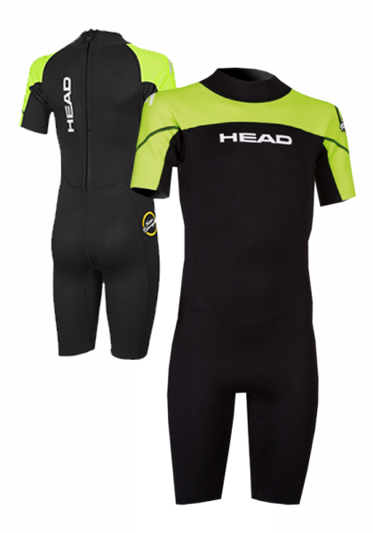 Head Sea Ranger 1.5 Shorty Wetsuit Green para niños