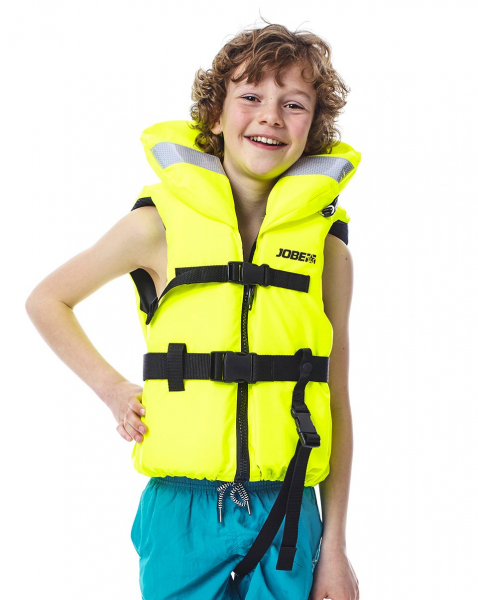 Jobe Vest Comfort Boating Kids 100N Yellow Front