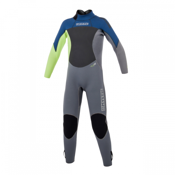 Mystic Star Wetsuit 3/2 Backzip Flatlock Kids Navy 2019 Front