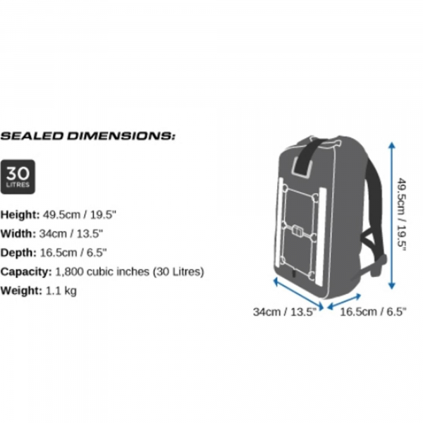 OverBoard mochila impermeable Pro-Vis 30 litros Ge