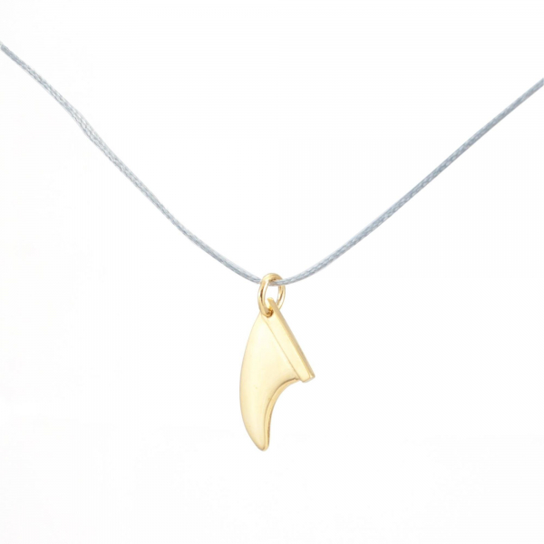 Silver+Surf silver jewelry fin size S gold-plated